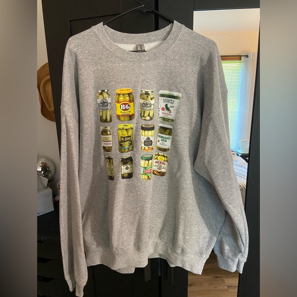 Grey pickle sweatshirt